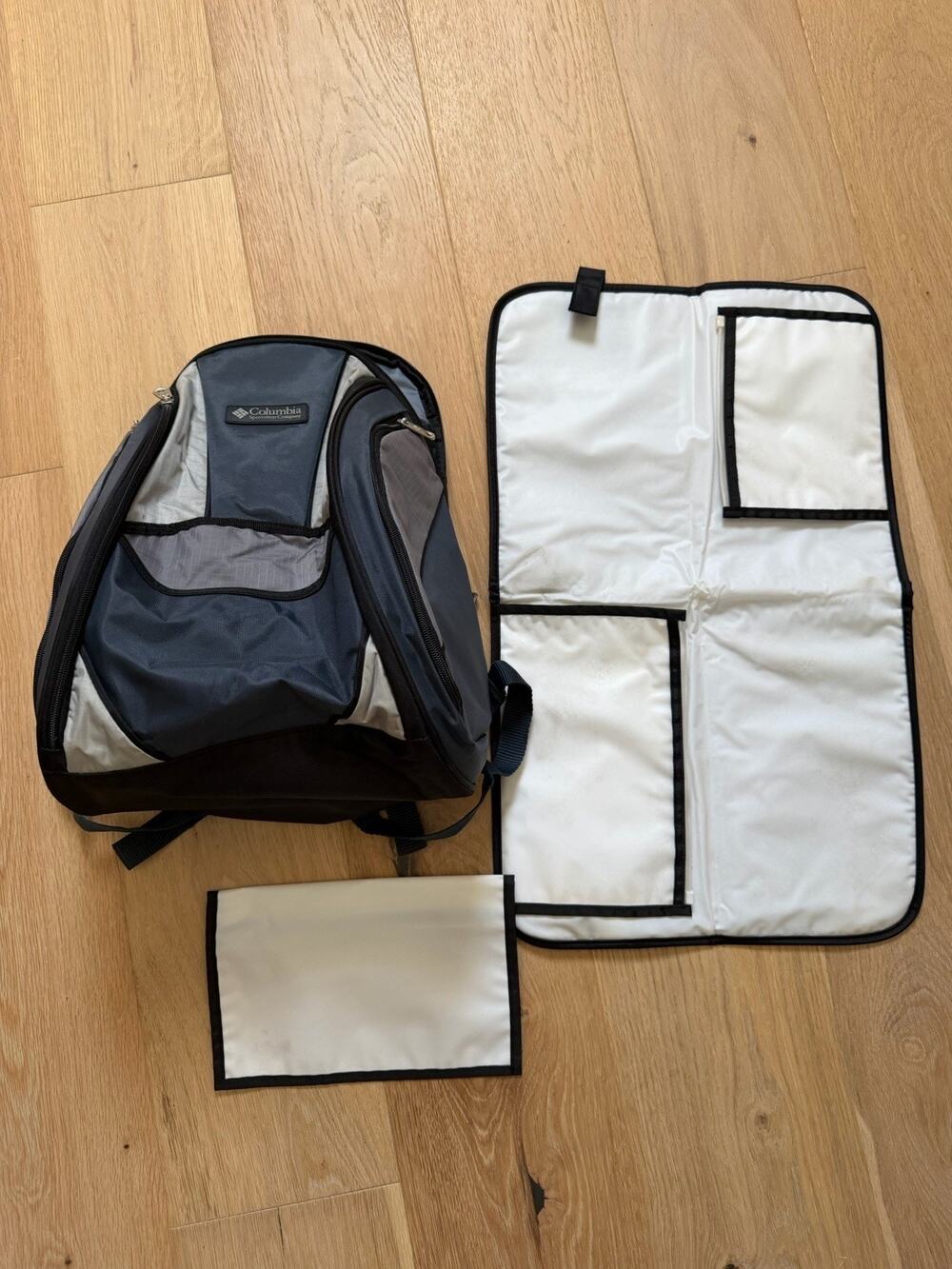Columbia Multi-Pocket Backpack Thermal Baby Diaper Bag Outdoor Hiking 16x11”